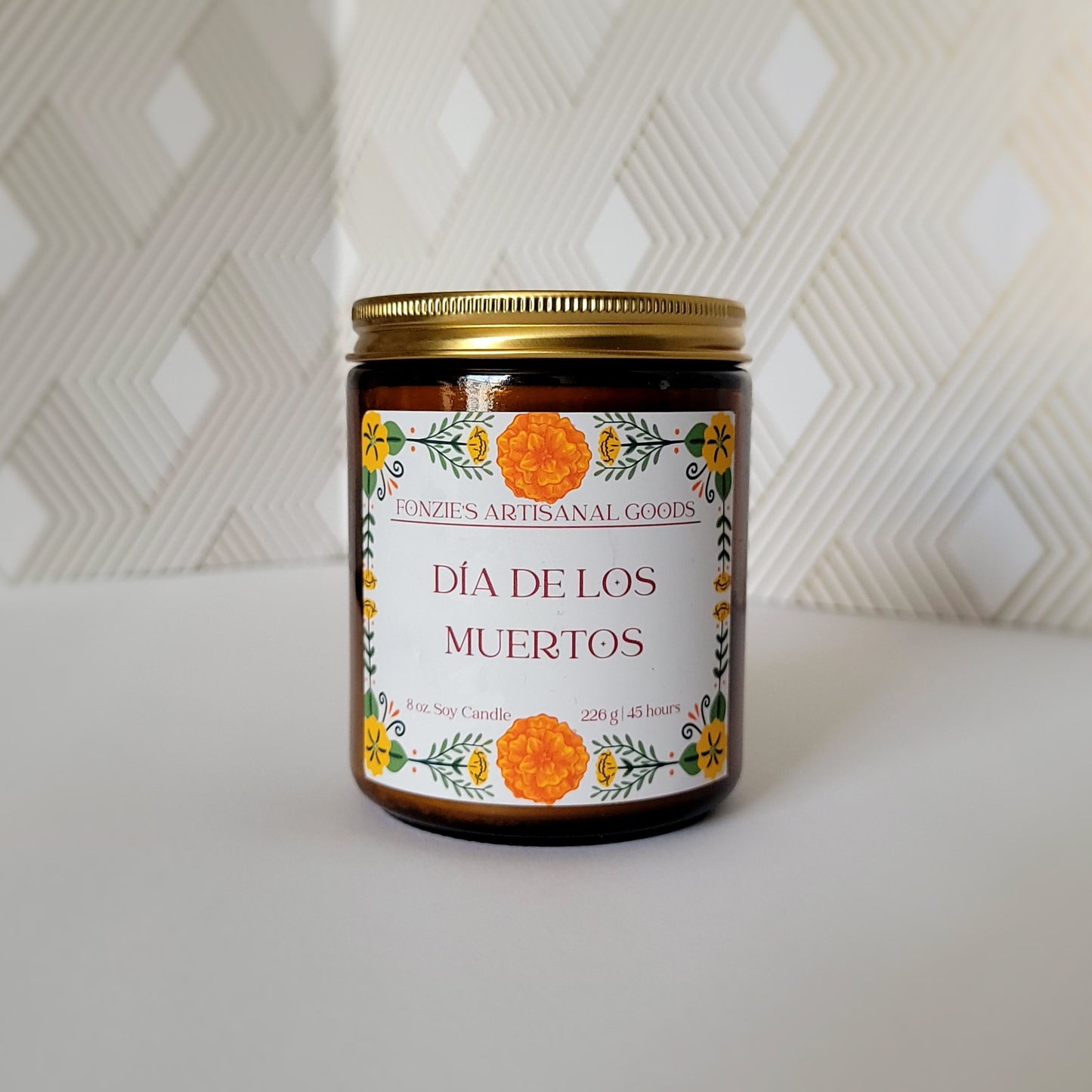 Dia de los Muertos Candle