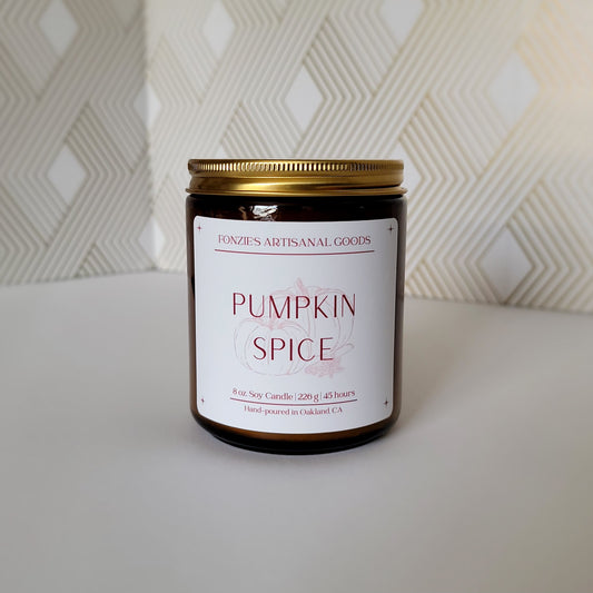 Pumpkin Spice 8 oz Amber Jar