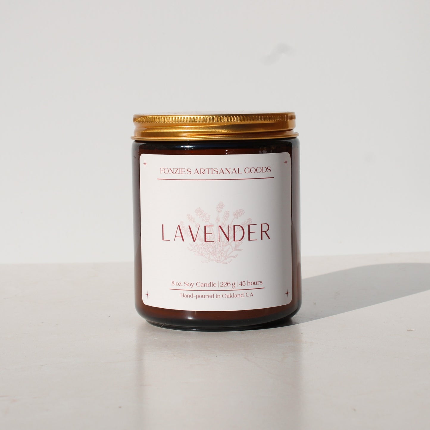 Lavender 8 oz Amber Jar