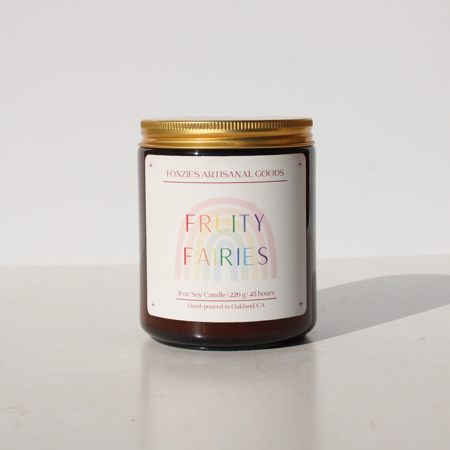 Fruity Fairies 8 oz Amber Jar