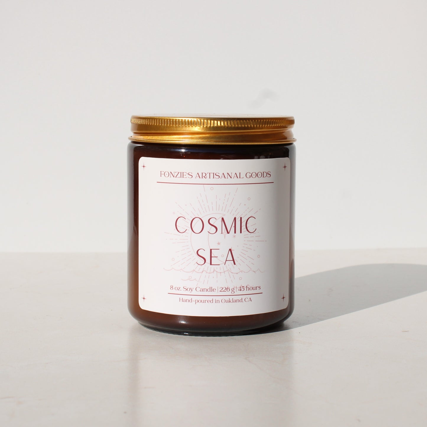 Cosmic Sea 8 oz Amber Jar