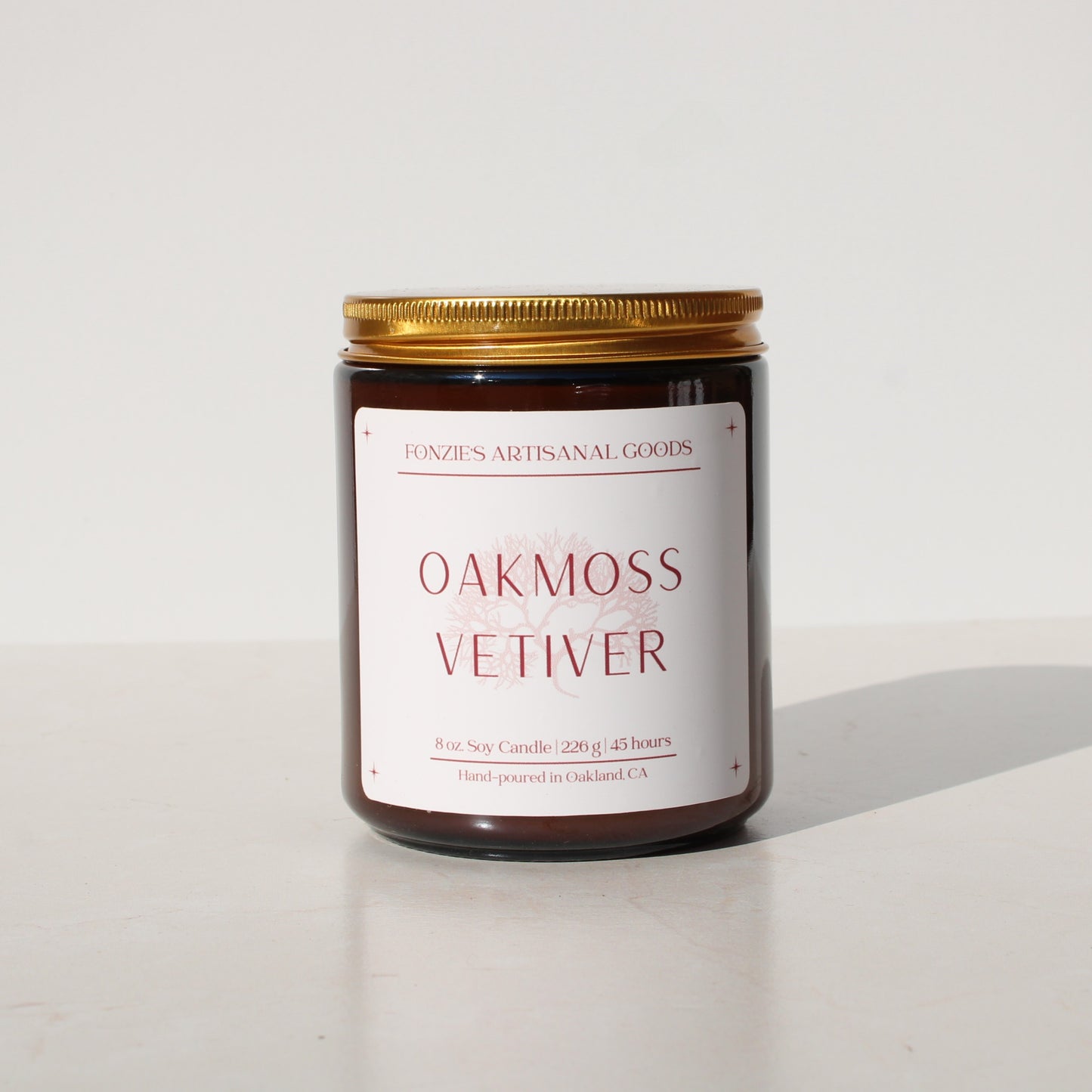 Oakmoss Vetiver 8 oz Amber Jar