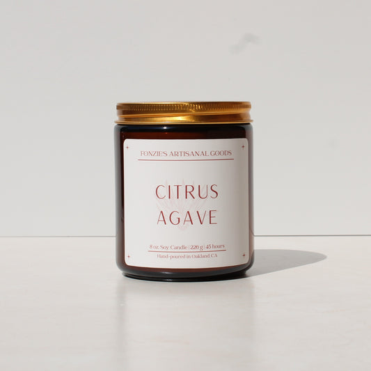 Citrus Agave 8 oz Amber Jar