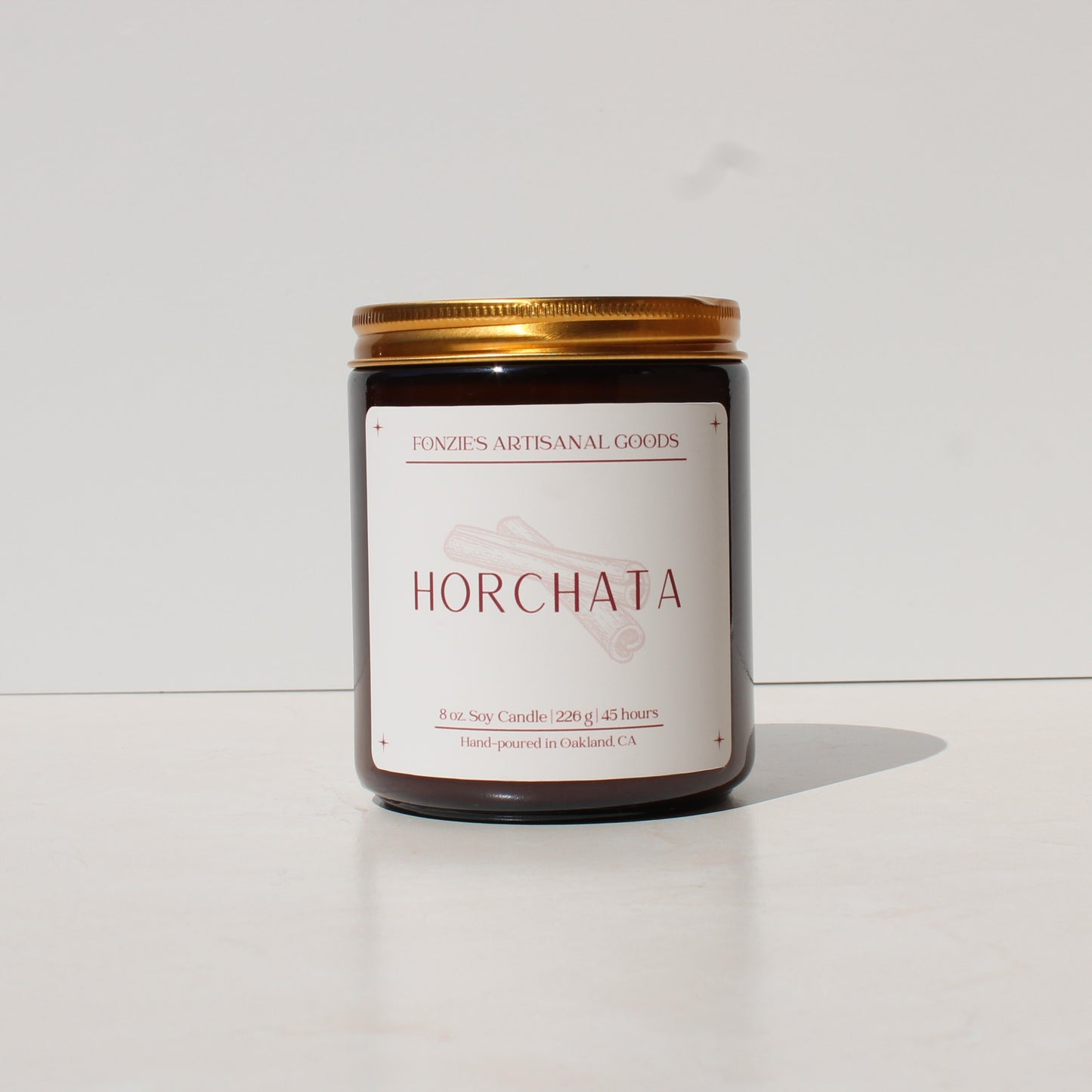 Horchata 8 oz Amber Jar