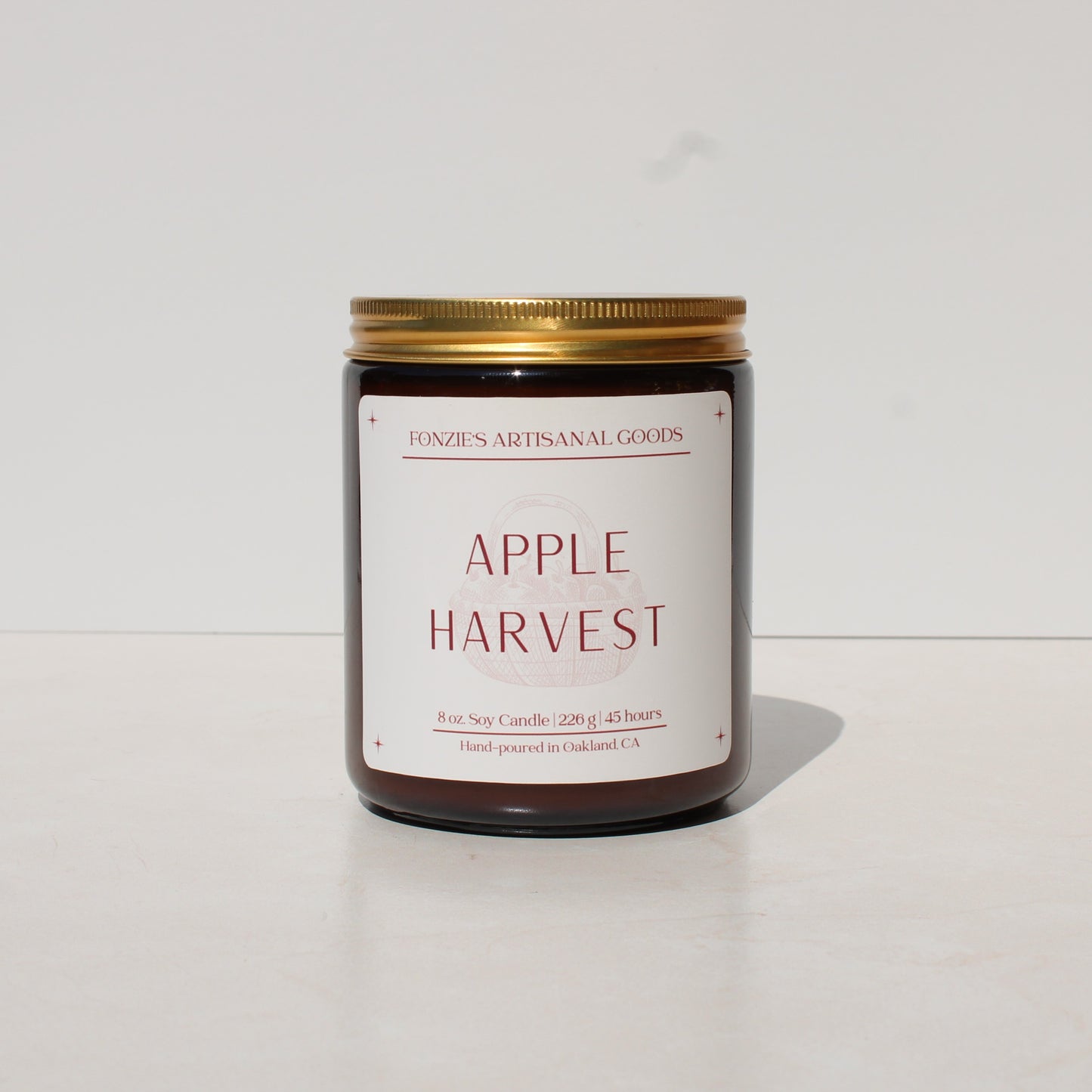 Apple Harvest 8 oz Amber Jar