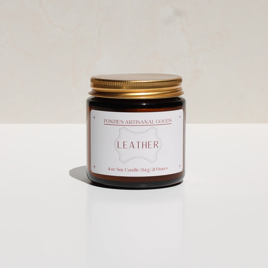 Leather Candle 4oz