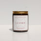 Leather 8 oz Amber Jar