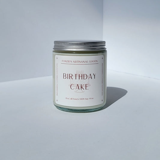 Birthday Cake 8 oz Amber Jar