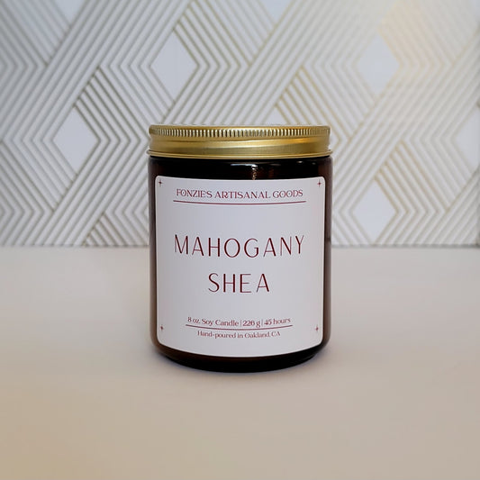 Mahogany Shea 8 oz Amber Jar