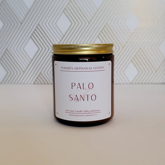 Palo Santo 8 oz Amber Jar
